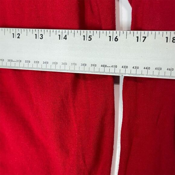 J.Crew Women’s Classic Cardigan Sweater Red 100 Cotton M Long Sleeve Lightweight - Picture 5 of 7